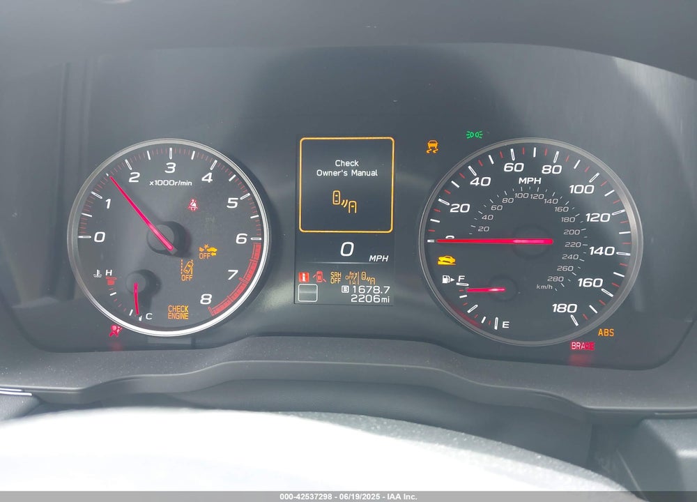 2024 SUBARU WRX LIMITED VIN: JF1VBAN67R9817497