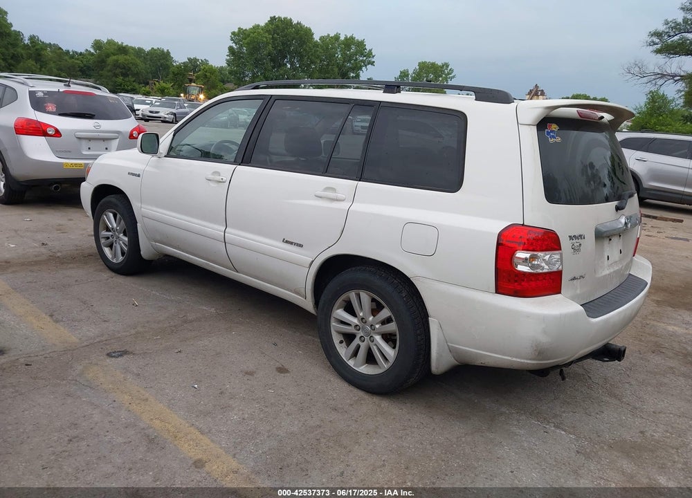 2006 TOYOTA HIGHLANDER HYBRID LIMITED V6 VIN: JTEEW21A760026963