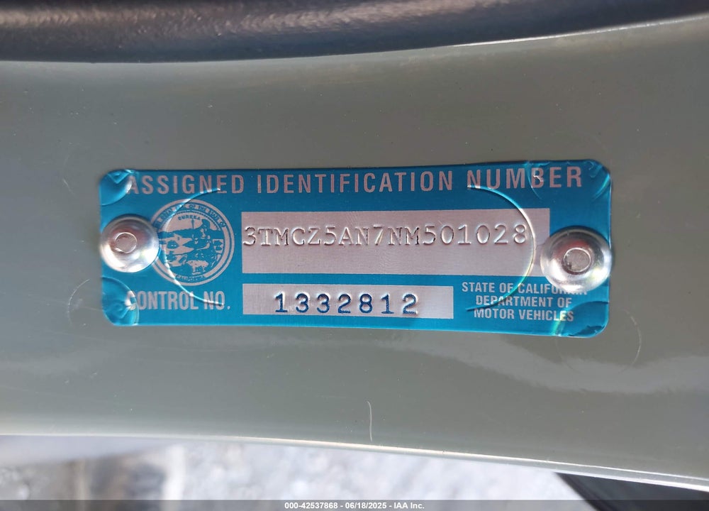 2022 TOYOTA TACOMA VIN: 3TMCZ5AN7NM501028