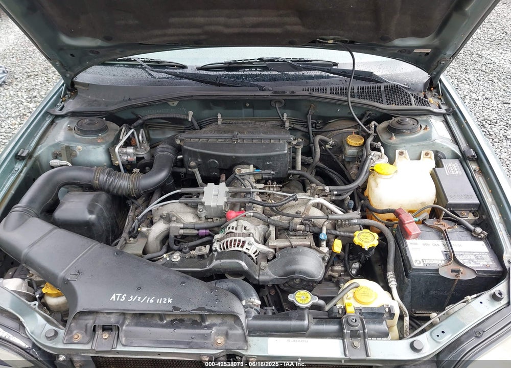 2002 SUBARU OUTBACK VIN: 4S3BH665X27661097