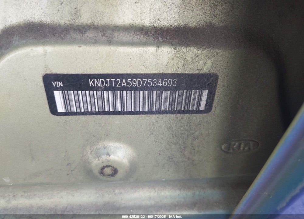2013 KIA SOUL VIN: KNDJT2A59D7534693