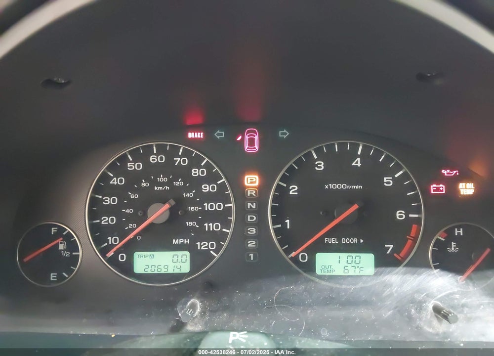 2003 SUBARU OUTBACK VIN: 4S3BH675437620237