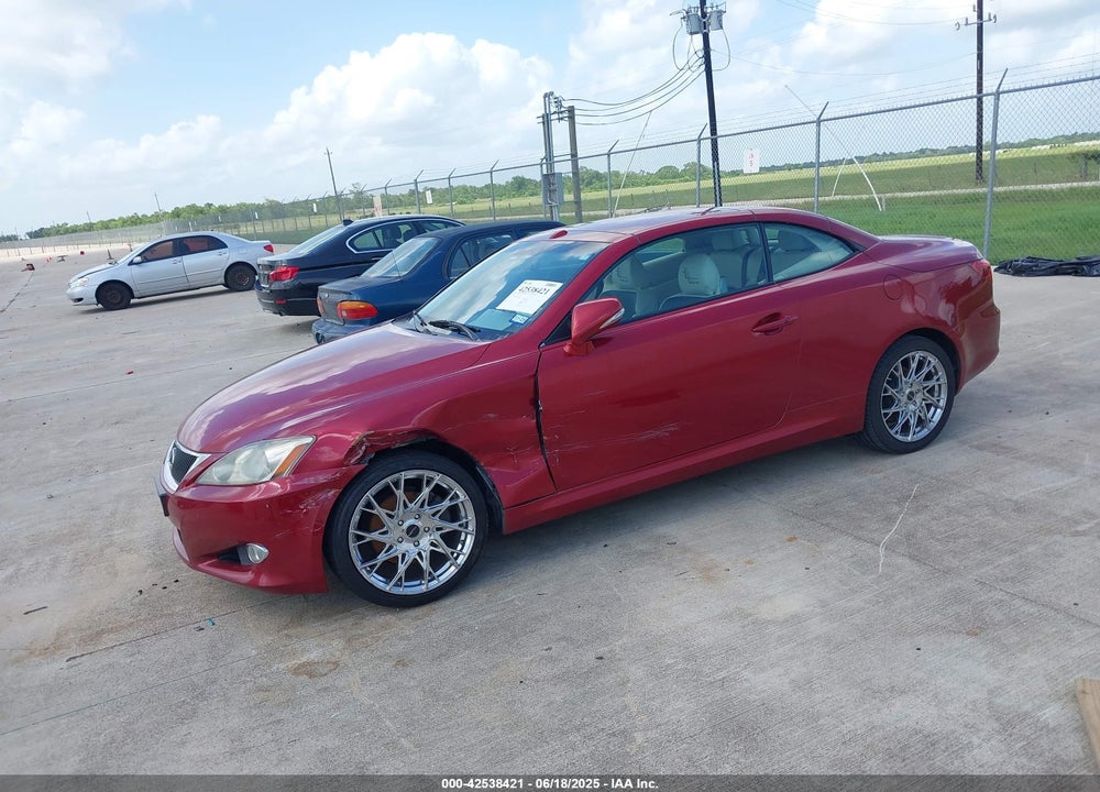 2010 LEXUS IS 250C VIN: JTHFF2C29A2503788