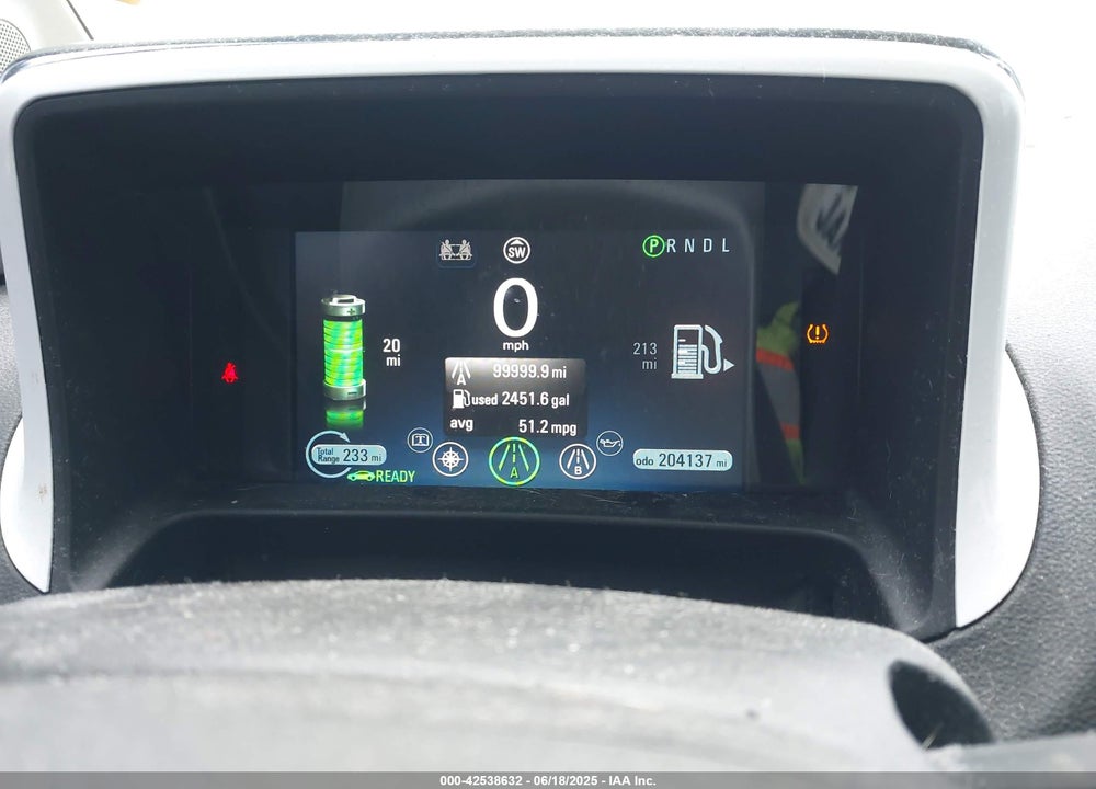 2012 CHEVROLET VOLT VIN: 1G1RA6E45CU113208