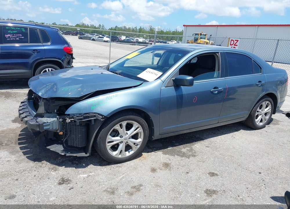 2012 FORD FUSION VIN: 3FAHP0HA7CR272566