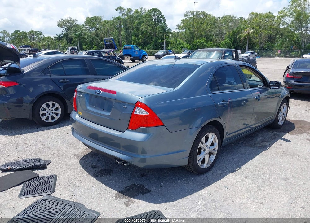 2012 FORD FUSION VIN: 3FAHP0HA7CR272566