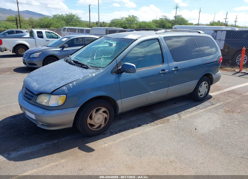 2001 TOYOTA SIENNA LE VIN: 4T3ZF13C41U387019