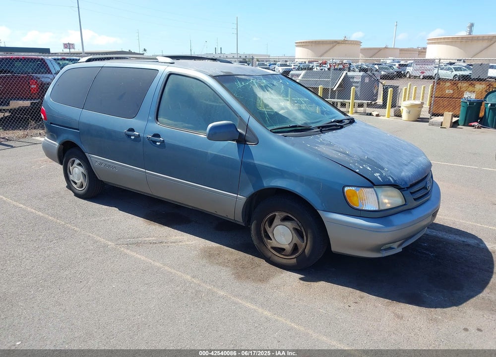 2001 TOYOTA SIENNA LE VIN: 4T3ZF13C41U387019