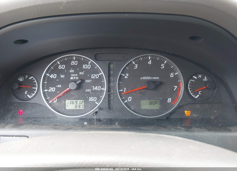 2003 NISSAN MAXIMA GLE VIN: JN1DA31A13T440404