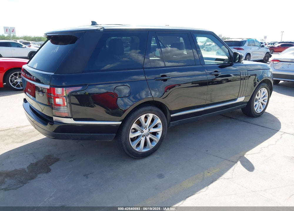 2016 LAND ROVER RANGE ROVER VIN: SALGS2VF6GA270624