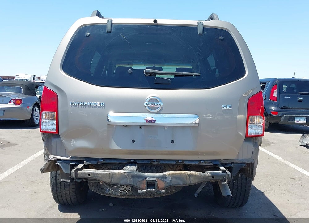 2008 NISSAN PATHFINDER VIN: 5N1AR18U98C621461