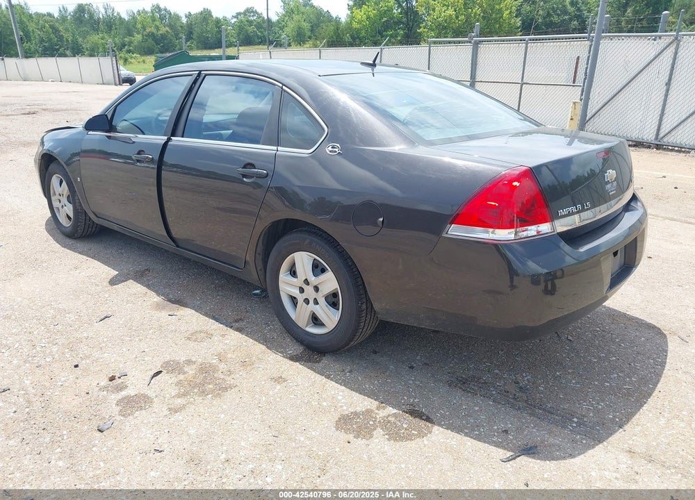 2008 CHEVROLET IMPALA LS VIN: 2G1WB58K581376547