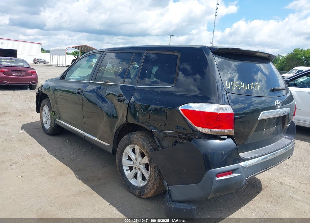2013 TOYOTA HIGHLANDER VIN: 5TDBK3EH8DS178552