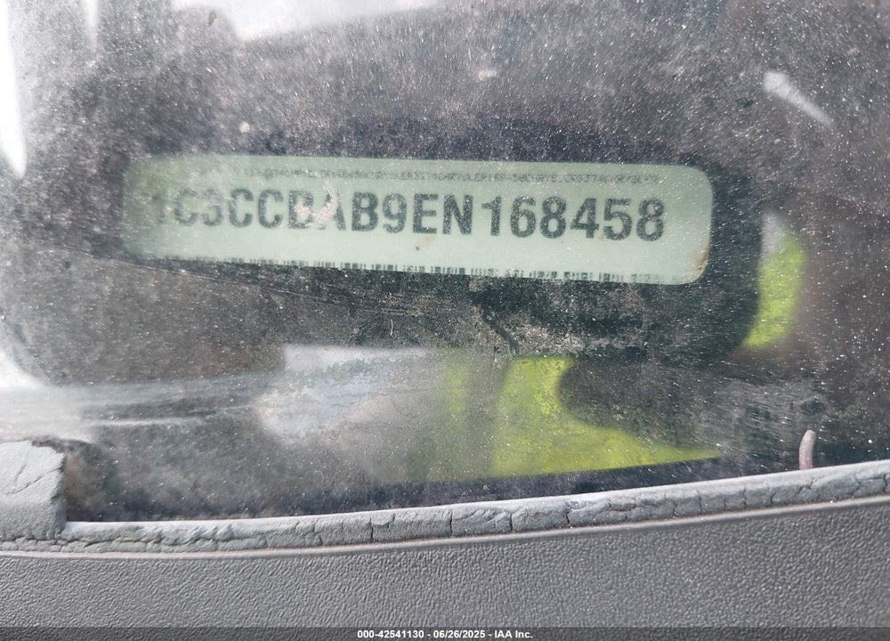 2014 CHRYSLER 200 VIN: 1C3CCBAB9EN168458