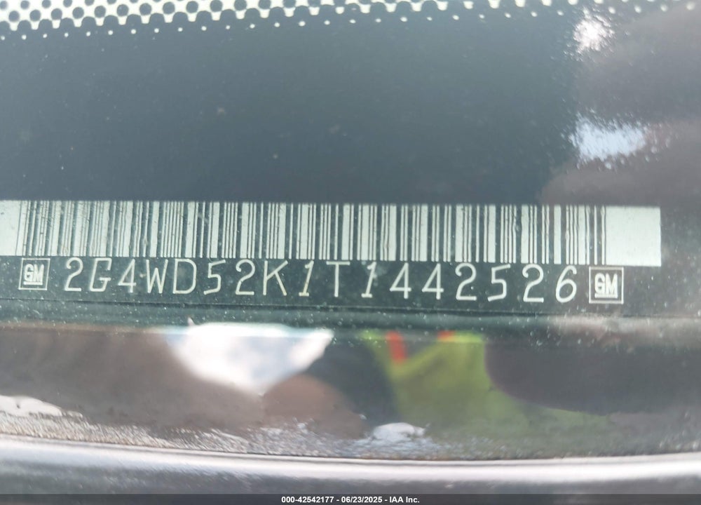 1996 BUICK REGAL LIMITED VIN: 2G4WD52K1T1442526