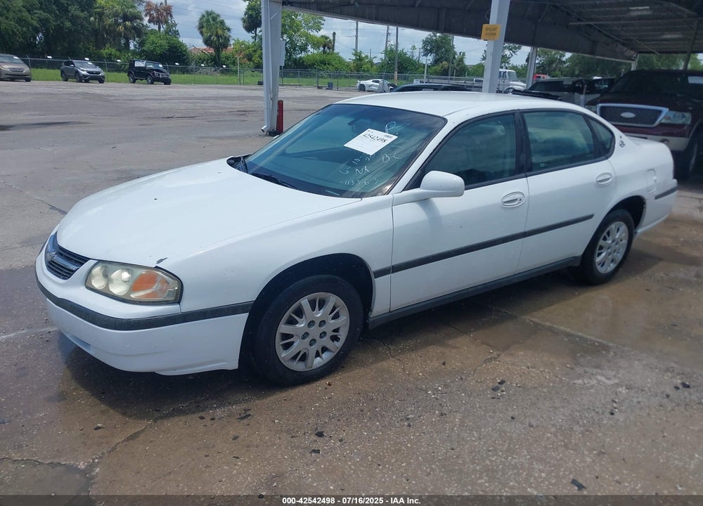 2000 CHEVROLET IMPALA VIN: 2G1WF55E1Y9113363