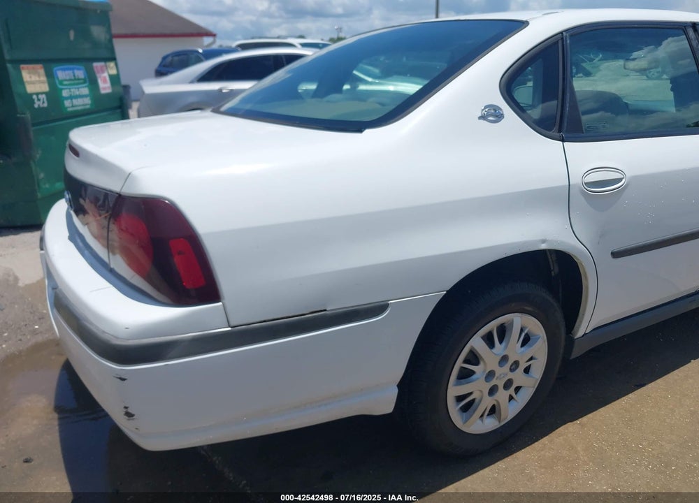 2000 CHEVROLET IMPALA VIN: 2G1WF55E1Y9113363