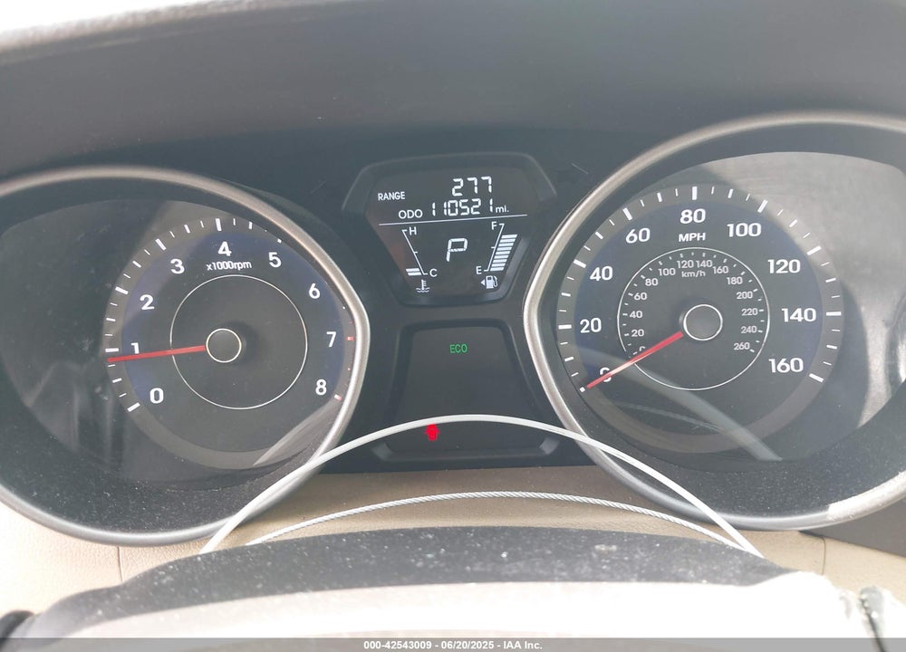 2013 HYUNDAI ELANTRA VIN: 5NPDH4AE9DH186741