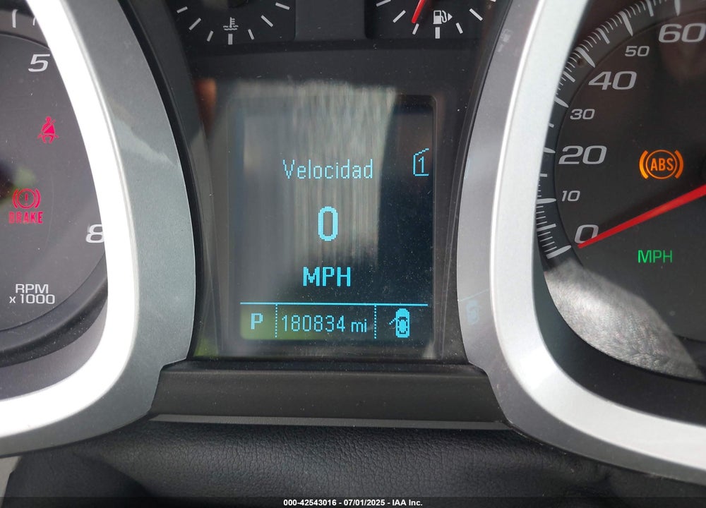2012 CHEVROLET EQUINOX VIN: 2GNALBEK6C6186423