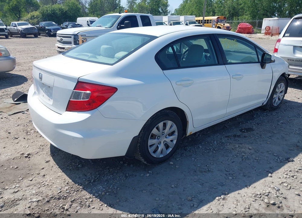 2012 HONDA CIVIC VIN: 19XFB2F5XCE058504