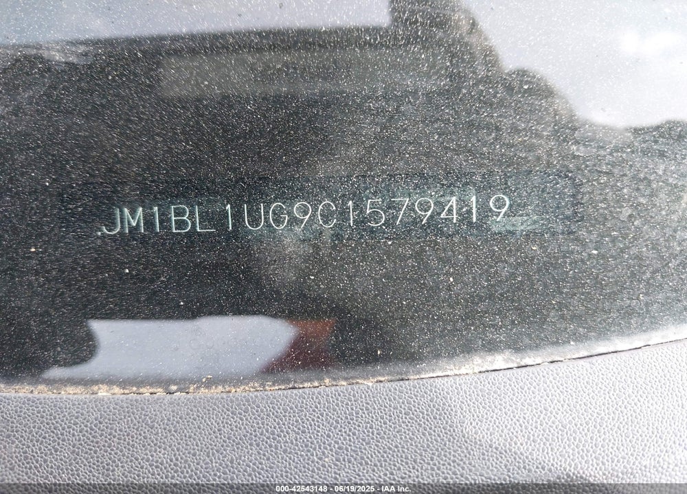 2012 MAZDA 3 VIN: JM1BL1UG9C1579419