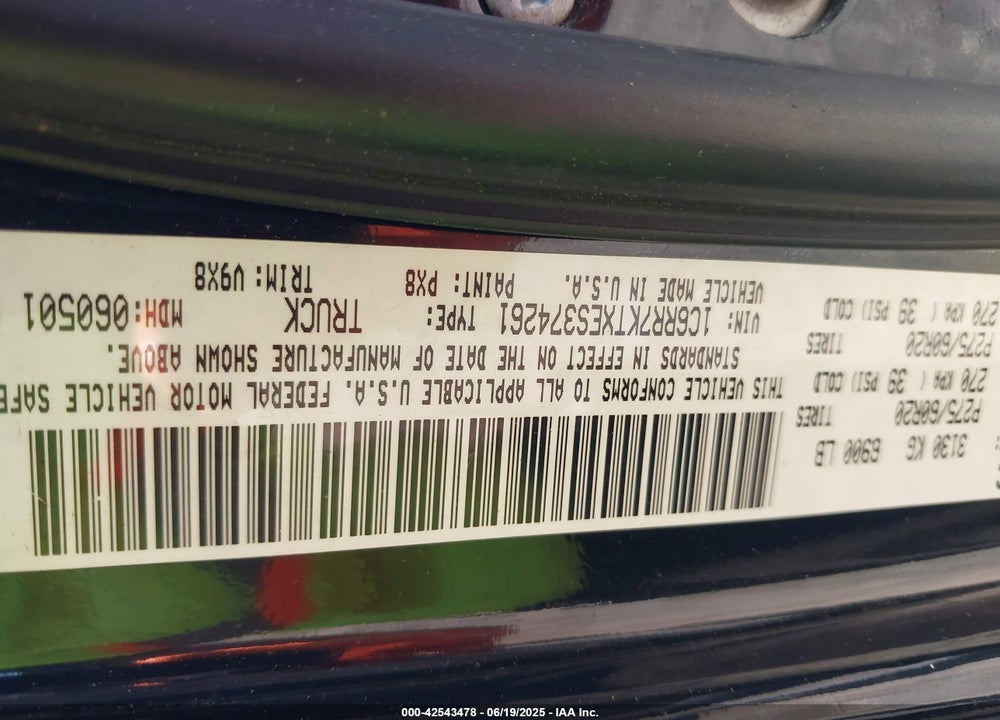 2014 RAM 1500 EXPRESS VIN: 1C6RR7KTXES374261