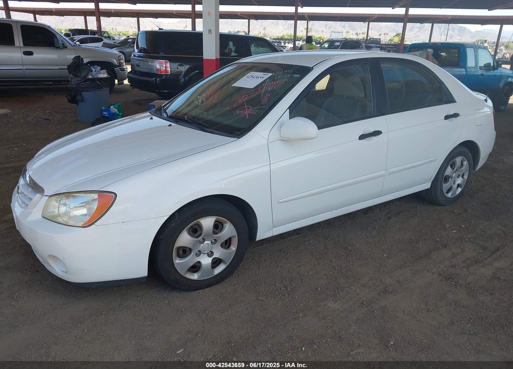 2006 KIA SPECTRA VIN: KNAFE122565292494
