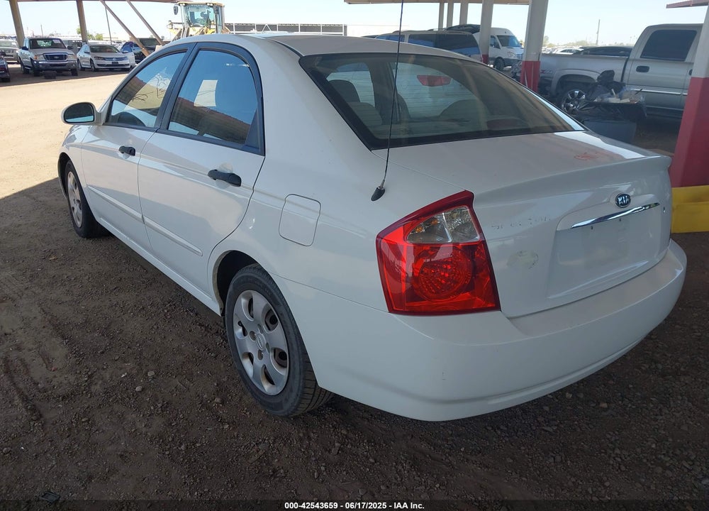 2006 KIA SPECTRA VIN: KNAFE122565292494