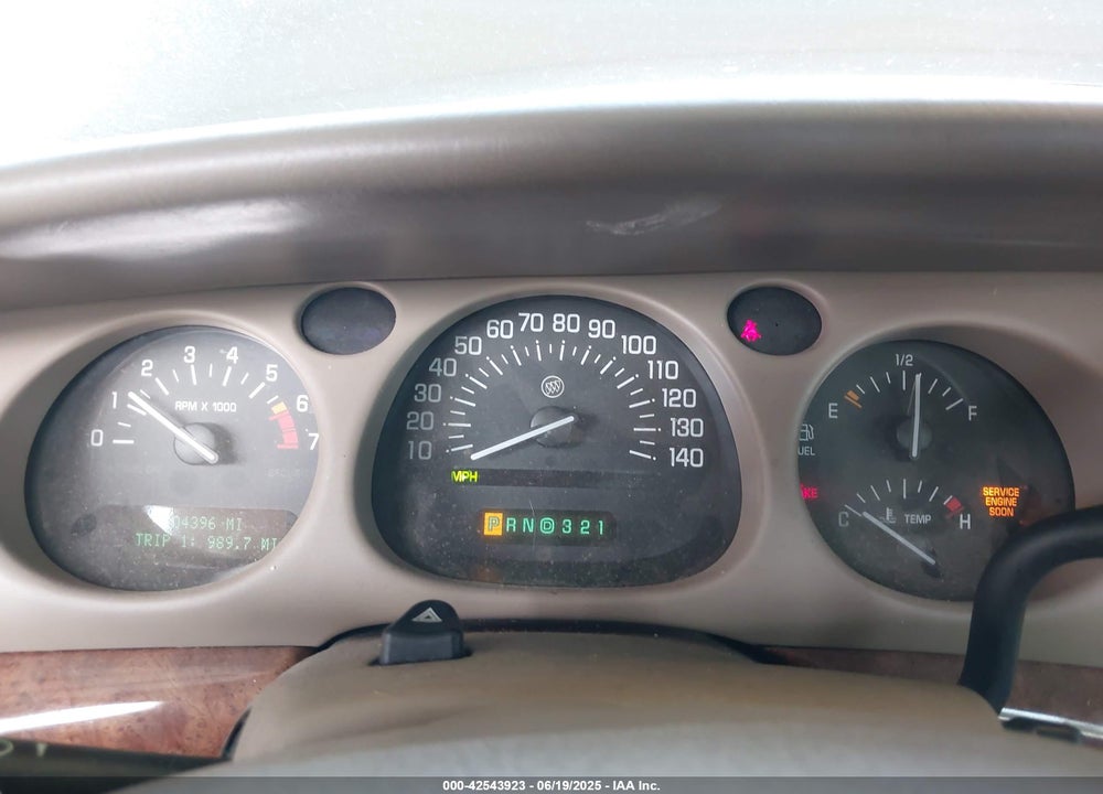 2001 BUICK LESABRE LIMITED VIN: 1G4HR54K91U103926