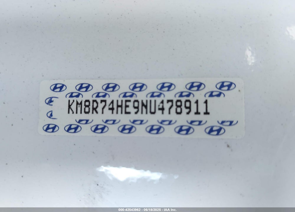 2022 HYUNDAI PALISADE VIN: KM8R74HE9NU478911