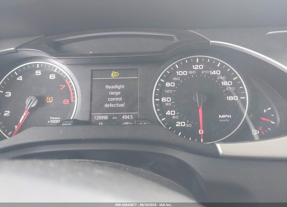 2012 AUDI A4 VIN: WAUFFAFLXCN017411