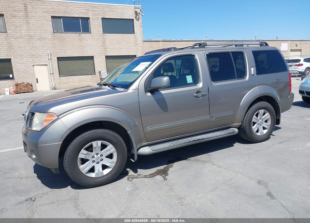 2005 NISSAN PATHFINDER VIN: 5N1AR18U75C754666