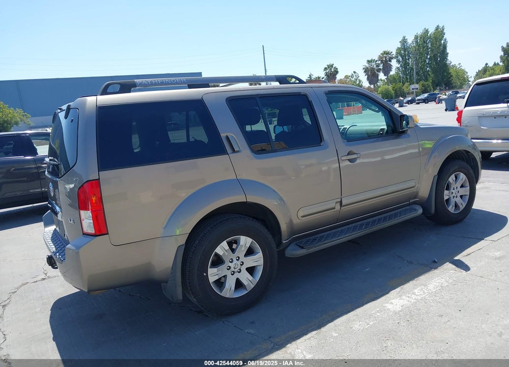 2005 NISSAN PATHFINDER VIN: 5N1AR18U75C754666