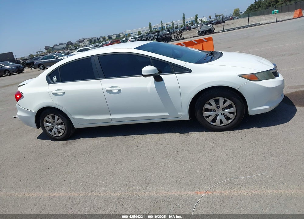 2012 HONDA CIVIC VIN: 19XFB2F50CE350548