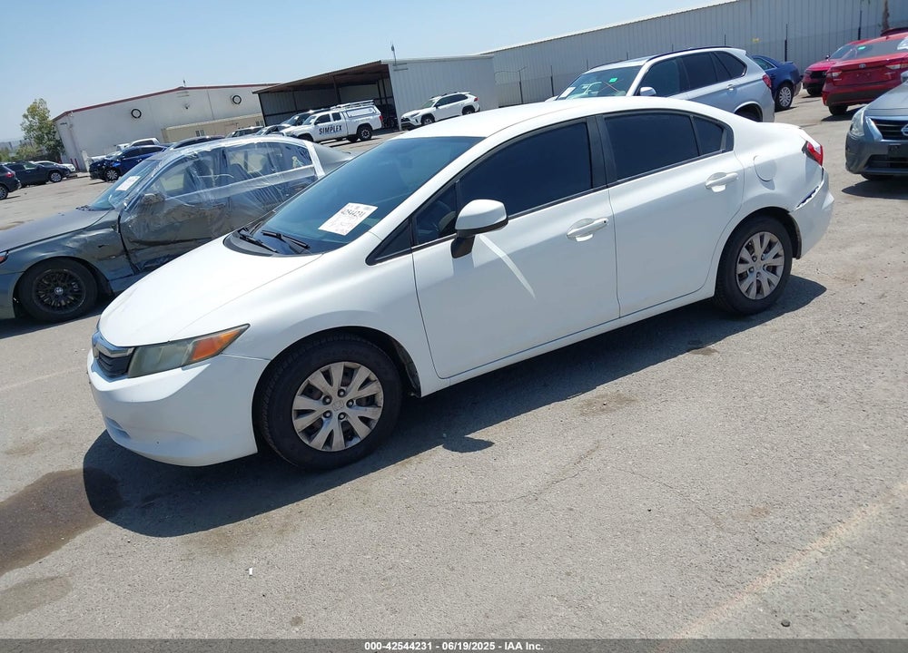 2012 HONDA CIVIC VIN: 19XFB2F50CE350548