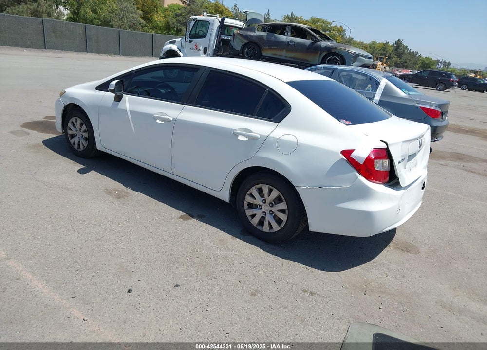 2012 HONDA CIVIC VIN: 19XFB2F50CE350548