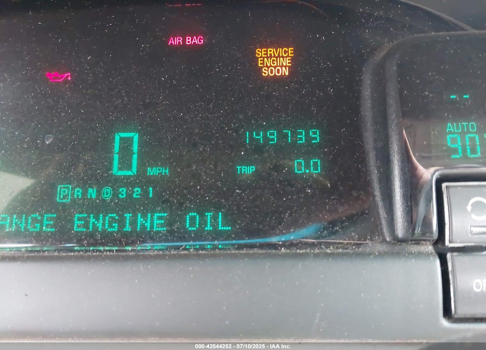 1997 CADILLAC DEVILLE STANDARD VIN: 1G6KD52YXVU209374