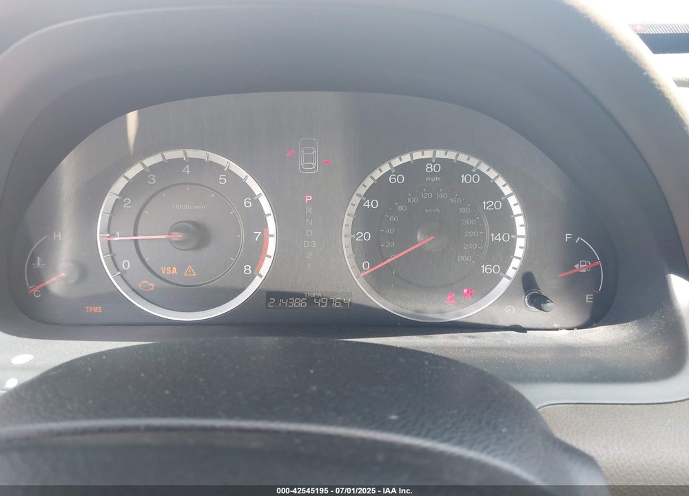 2009 HONDA ACCORD VIN: 1HGCP36759A000714
