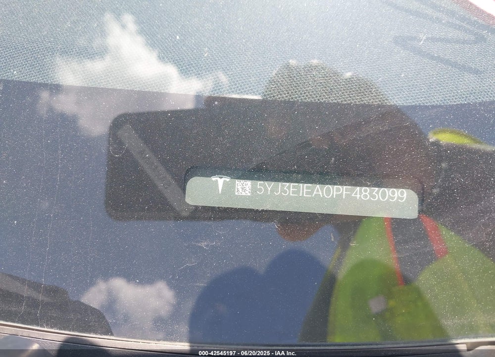 2023 TESLA MODEL 3 VIN: 5YJ3E1EA0PF483099