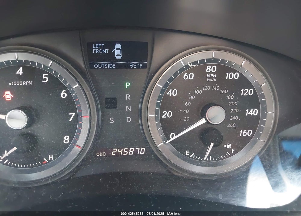 2007 LEXUS ES 350 VIN: JTHBJ46G772058122