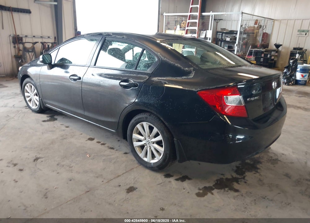 2012 HONDA CIVIC VIN: 2HGFB2F83CH524886