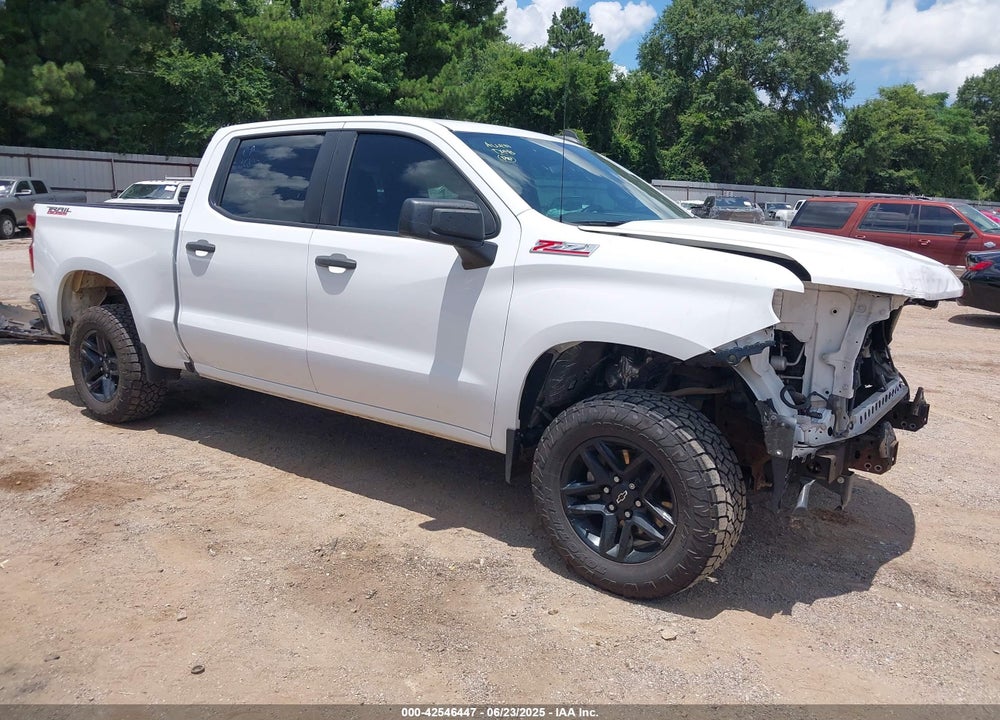 2021 CHEVROLET SILVERADO 1500 4WD SHORT BED CUSTOM TRAIL BOSS VIN: 3GCPYCEF9MG309957