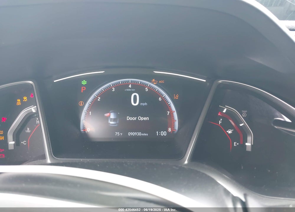 2019 HONDA CIVIC VIN: 2HGFC2F81KH564217