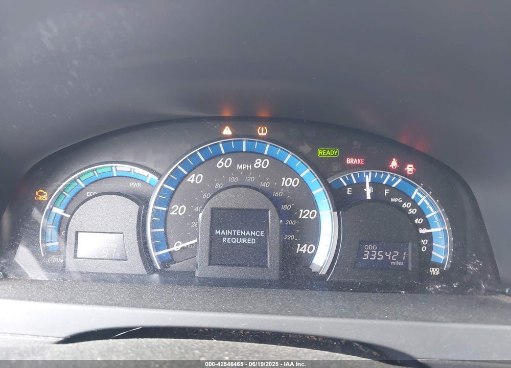 2012 TOYOTA CAMRY HYBRID VIN: 4T1BD1FK5CU038750