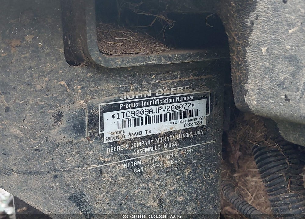 2023 JOHN DEERE OTHER VIN: 1TC9009AJPV080077
