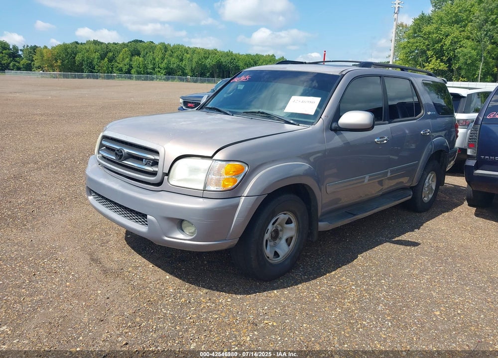 2002 TOYOTA SEQUOIA LIMITED V8 VIN: 5TDZT38A02S098962