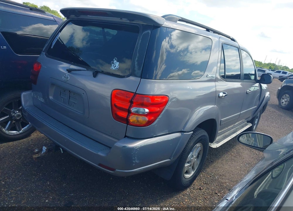 2002 TOYOTA SEQUOIA LIMITED V8 VIN: 5TDZT38A02S098962
