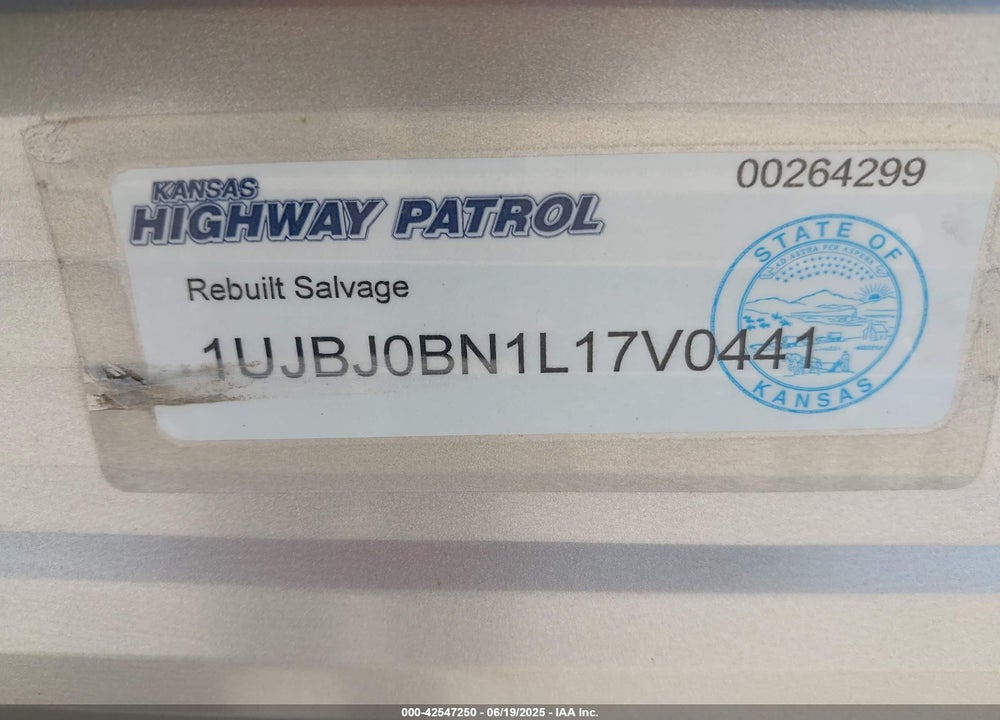 2019 JAYCO JAYFLIGHT 264BH VIN: 1UJBJ0BN1L17V0441