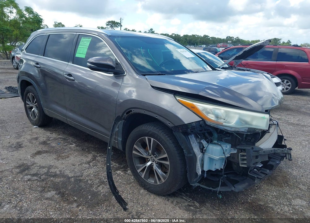 2016 TOYOTA HIGHLANDER XLE V6 VIN: 5TDKKRFH1GS146483
