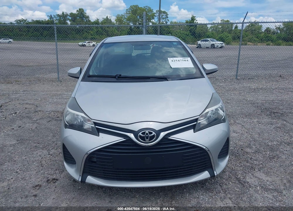 2015 TOYOTA YARIS LE VIN: VNKKTUD30FA019329